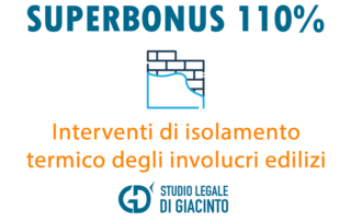 Interventi di isolamento termico degli involucri edilizi, Superbonus 110%