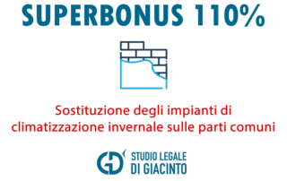 Sostituzione degli impianti di climatizzazione invernale sulle parti comuni 110%.fw